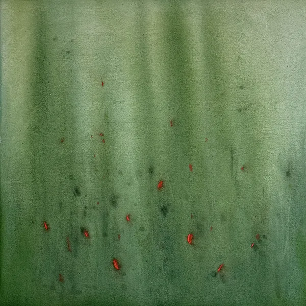 Image of Dissolution by Anna Shkinder, size: 60х60 cm, made of Acrylic on raw canvas, Painting medium, from Lutsk, part of the There, where we feel good series, priced at $200 Photo 3 of 6.