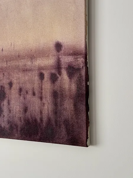 Image of Edge of the Season by Anna Shkinder, size: 50x60 cm, made of Acrylic on raw canvas, Painting medium, from Lutsk, part of the There, where we feel good series, priced at $140 Photo 5 of 5.