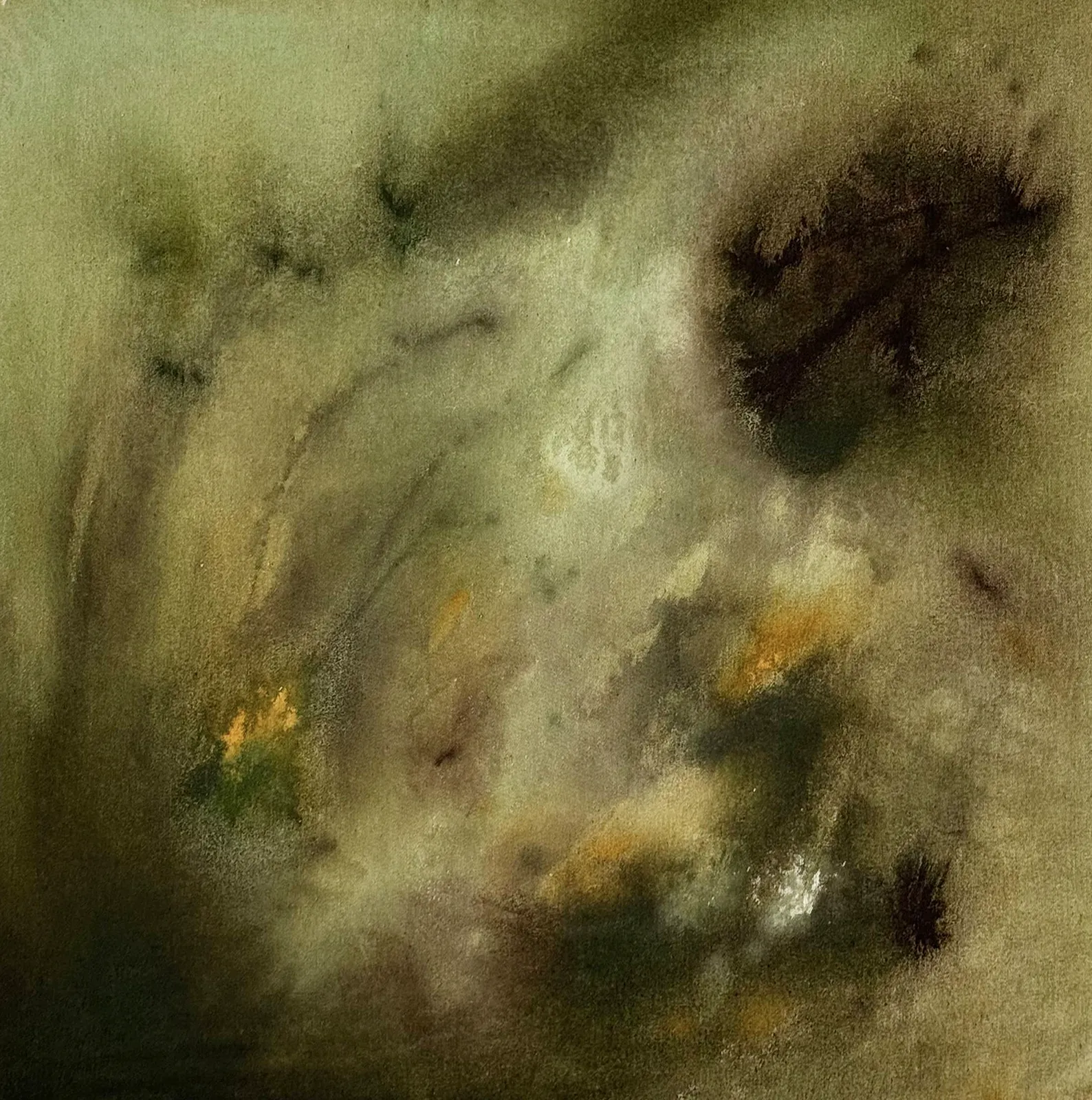 Image of Grounding by Anna Shkinder, size: 60x60cm, Abstract art medium, from Lutsk, part of the There, where we feel good series, priced at $180 Photo 3 of 7.