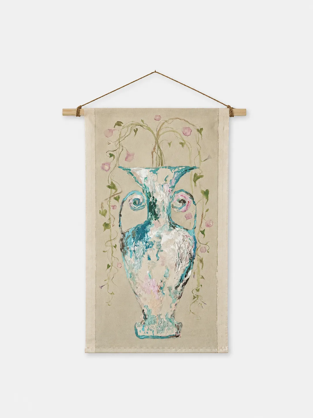 Image of Loutrophoros by Anna Shkinder, size: 60х120 сm, made of Acrylic on raw canvas, Vessels medium, from Lutsk, part of the Vessels series, priced at $300 Photo 1 of 8.