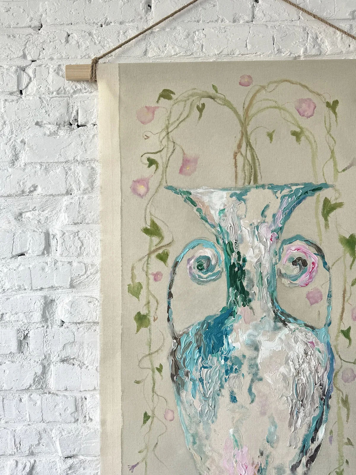 Image of Loutrophoros by Anna Shkinder, size: 60х120 сm, made of Acrylic on raw canvas, Vessels medium, from Lutsk, part of the Vessels series, priced at $300 Photo 3 of 8.