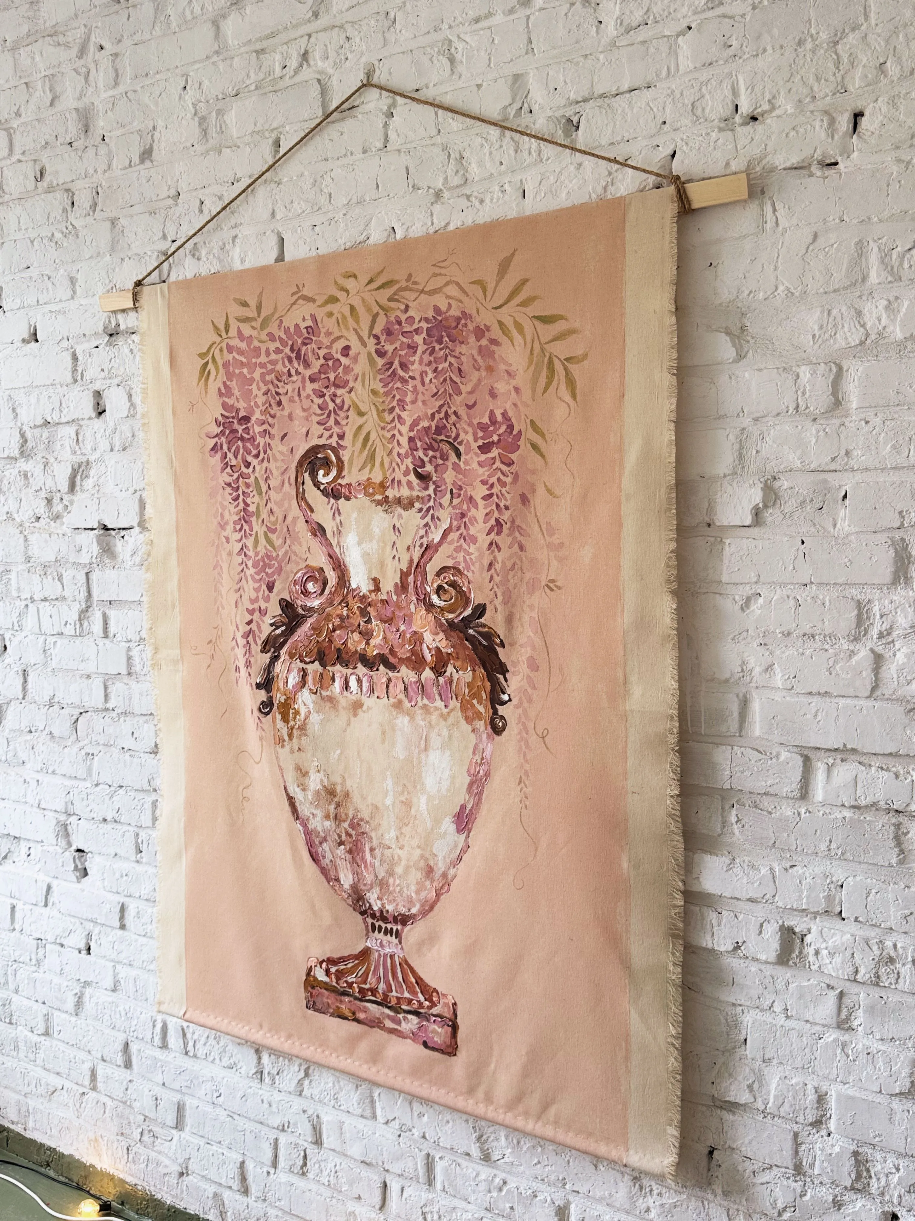 Image of Bloom from Ashes by Anna Shkinder, size: 120х150 cm, made of acrylic on raw canvas, Vessels medium, from Lutsk, part of the Vessels series, priced at $400 Photo 4 of 9.