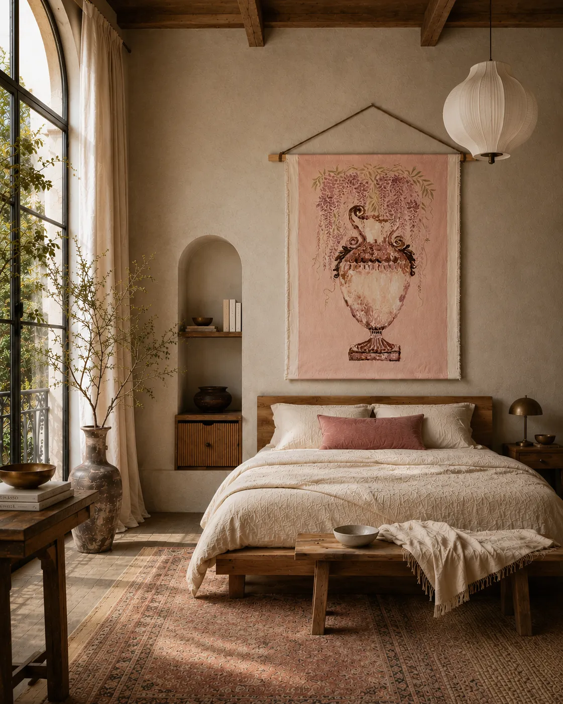Image of Bloom from Ashes by Anna Shkinder, size: 120х150 cm, made of acrylic on raw canvas, Vessels medium, from Lutsk, part of the Vessels series, priced at $400 Photo 3 of 9.