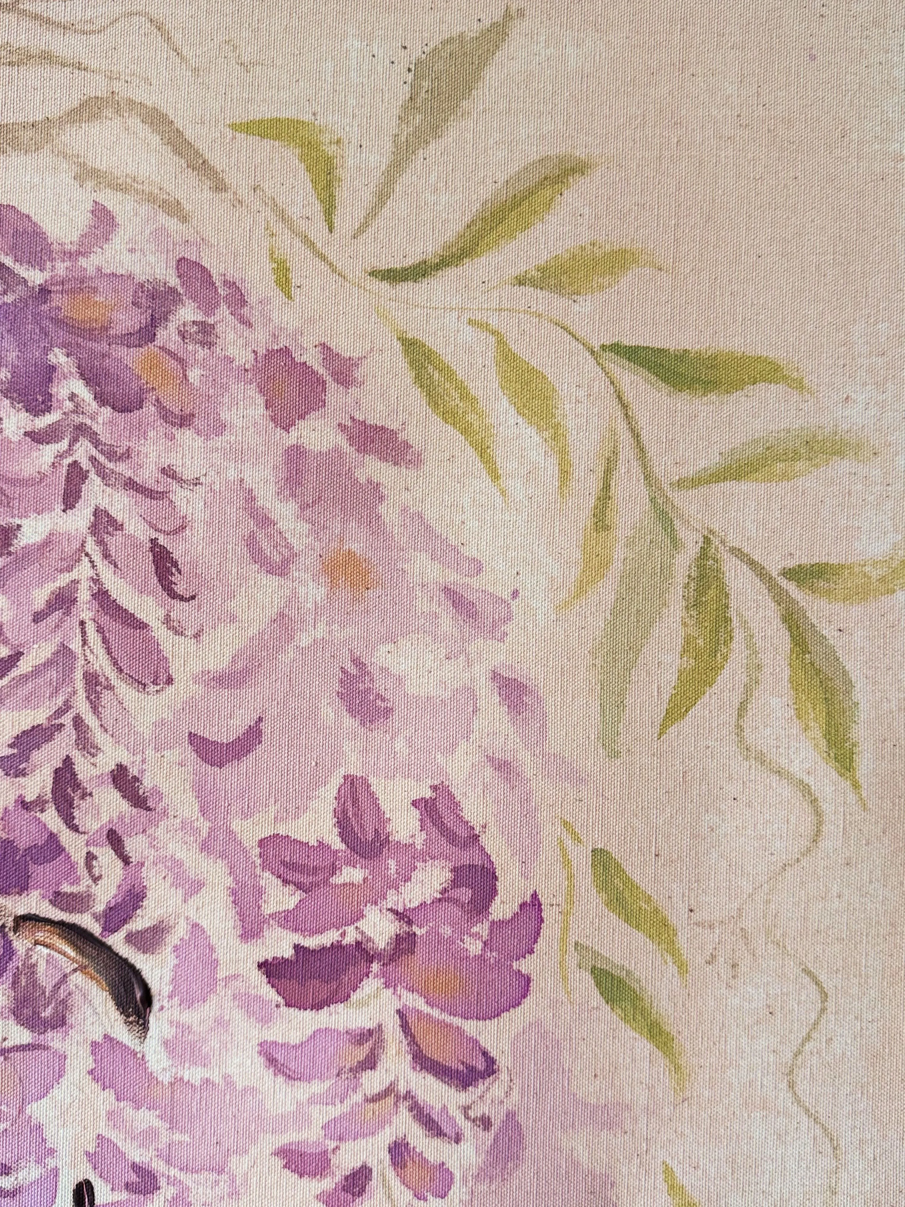 Зображення "Розквітни з попелу" від Анна Шкіндер, розмір: 120х150 cm, матеріали: Акрил на негрунтованому полотні, медіум: Вази, місто: Луцьк, серія: Вази, ціна: $400 Фото 9 з 9.