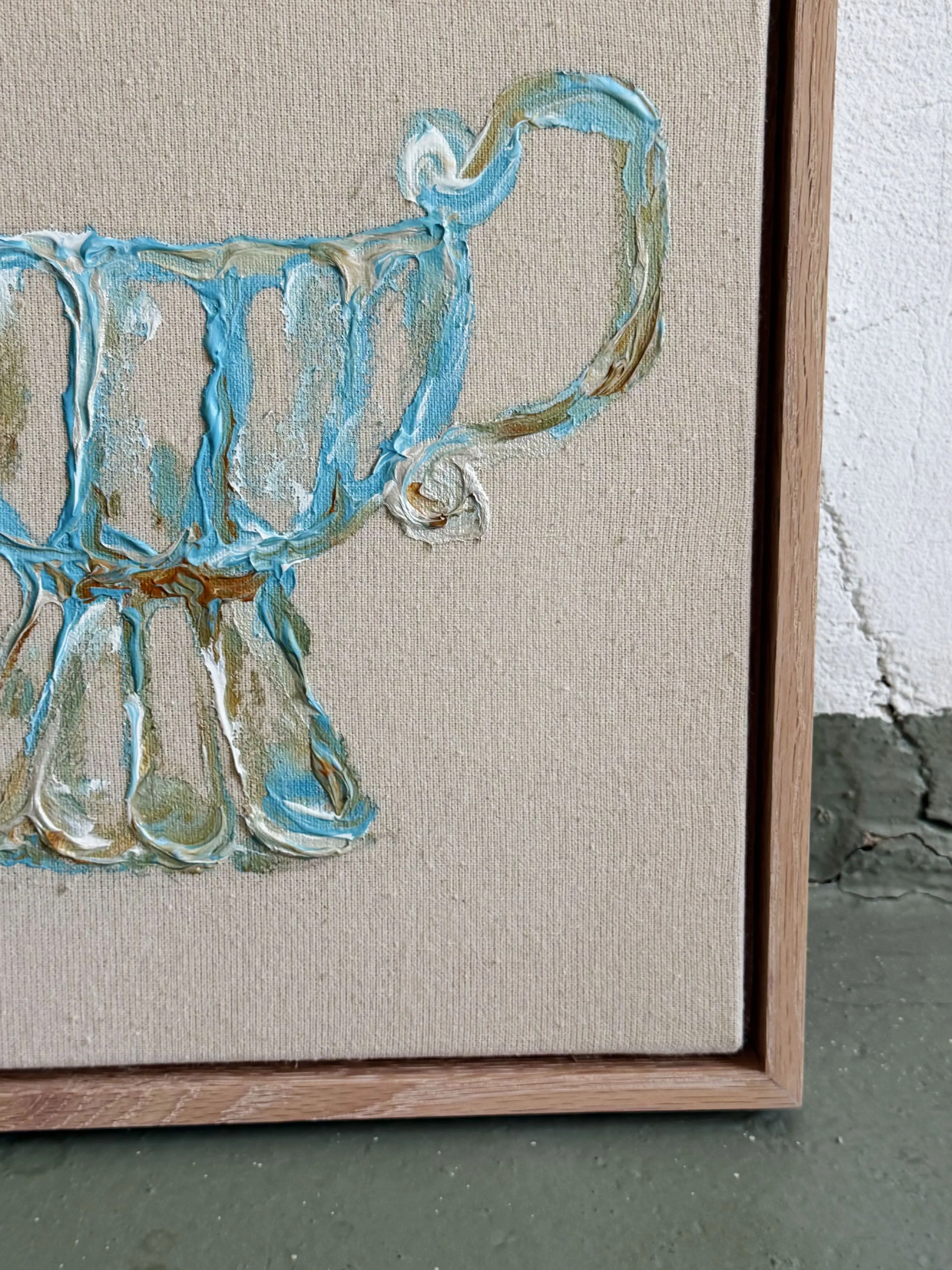 Image of The Cup of Glory by Anna Shkinder, size: 30x30 cm, made of Acrylic on raw canvas, Vessels medium, from Lutsk, part of the Vessels series, priced at $180 Photo 5 of 7.