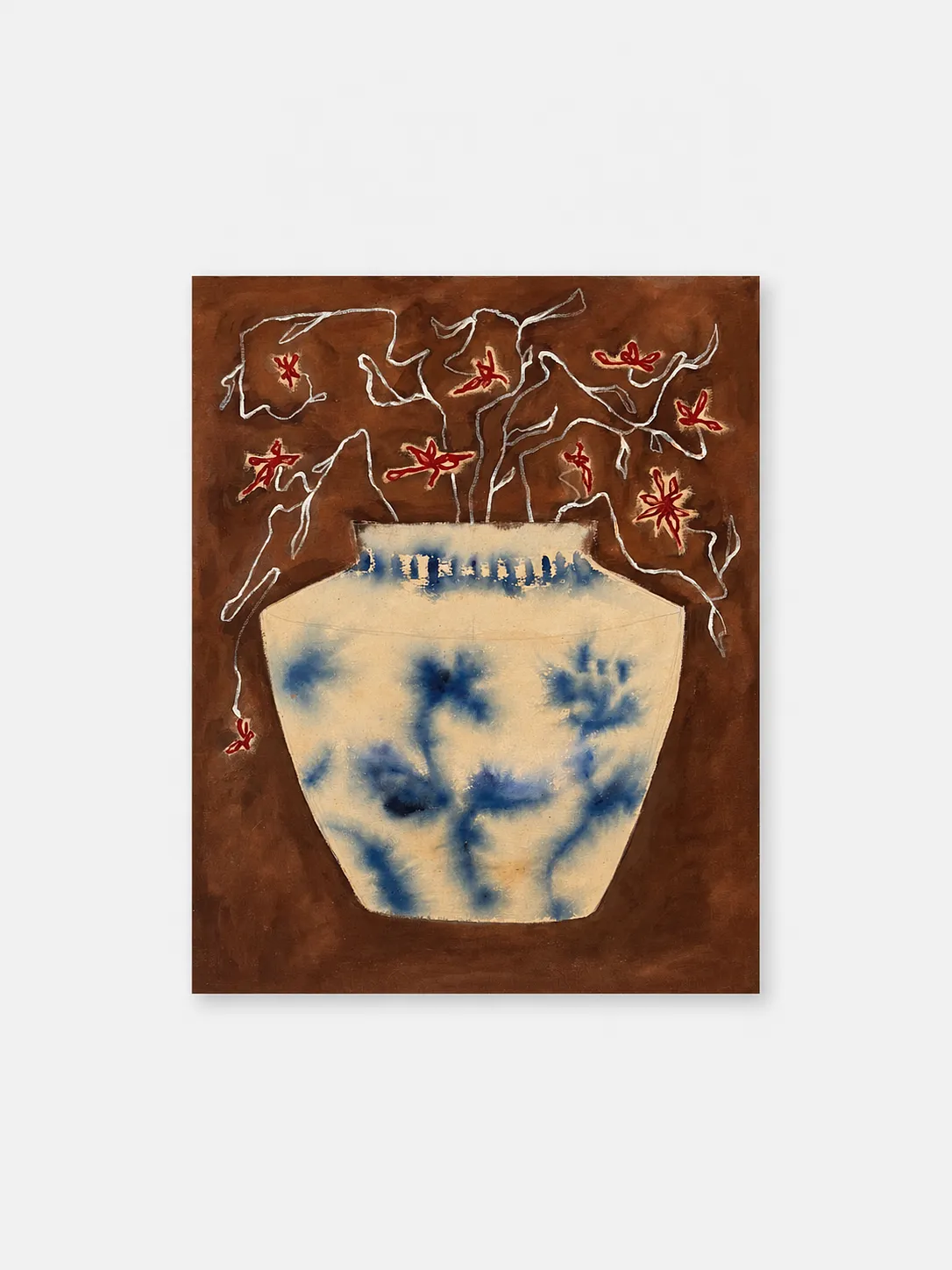 Image of Daily Pleasures by Anna Shkinder, size: 80х100 cm, made of Acrylic on raw canvas, Vessels medium, from Lutsk, part of the Vessels series, priced at $400 Photo 1 of 8.